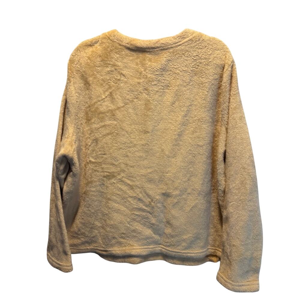 Disney 100 Winnie The Pooh Fleece Top XL Beige Hunny Plush Pajama Sweatshirt - Picture 3 of 8